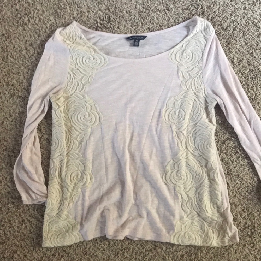 3/4 sleeve crop top